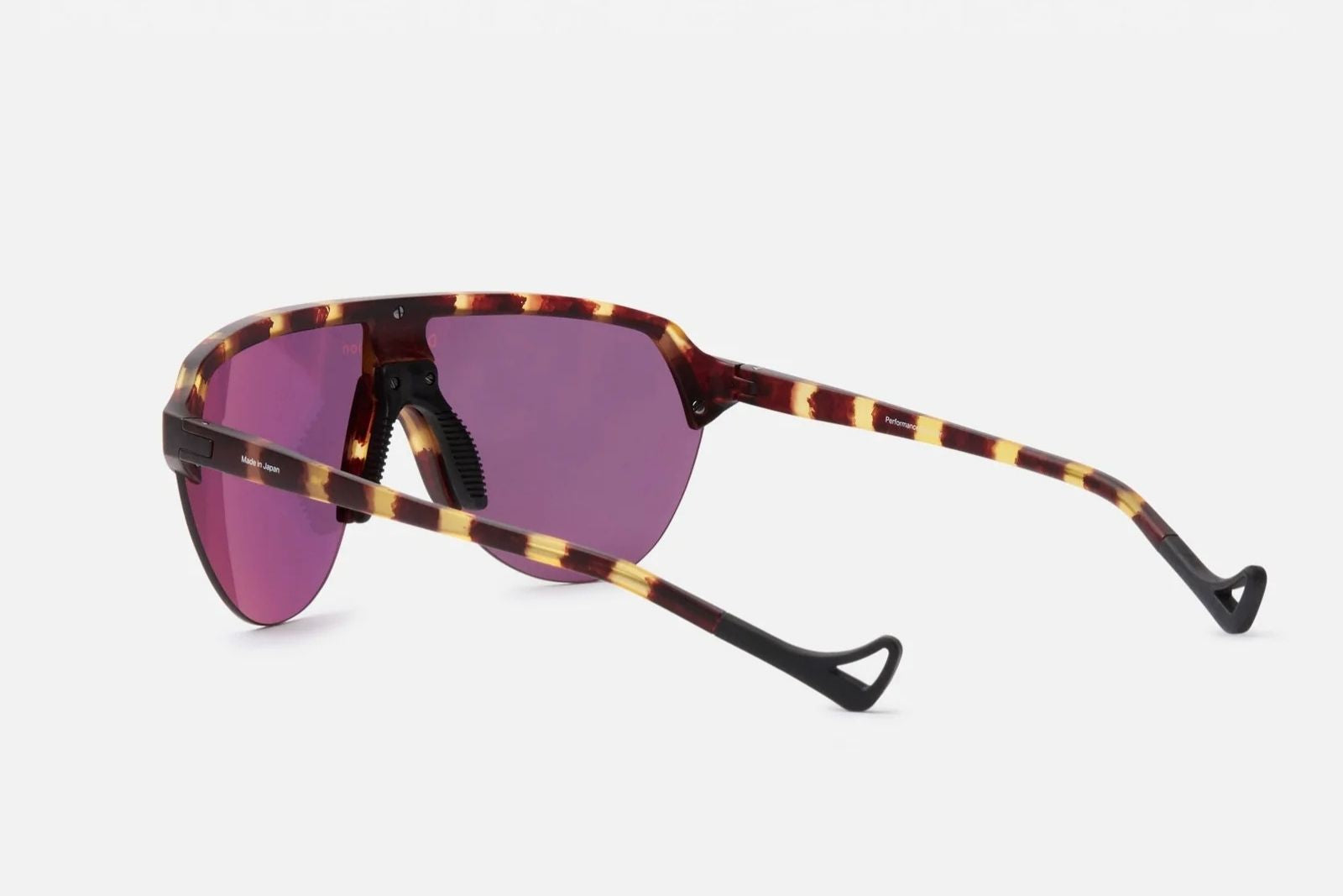 District Vision Nagata Speed Blade - Tortoise/D+ Amber Mirror Sunglasses