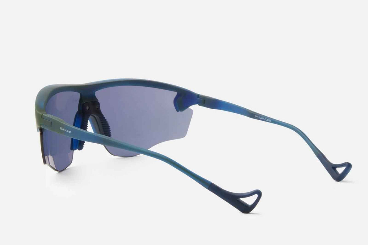 District Vision Junya Racer - Iridescent/ D+ Blue Ice Sunglasses