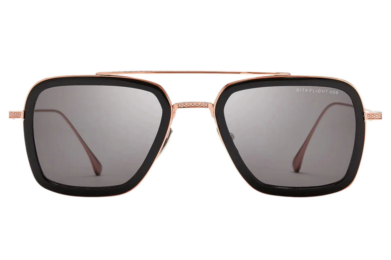 Dita Flight 006 Black Rose Gold Sunglasses