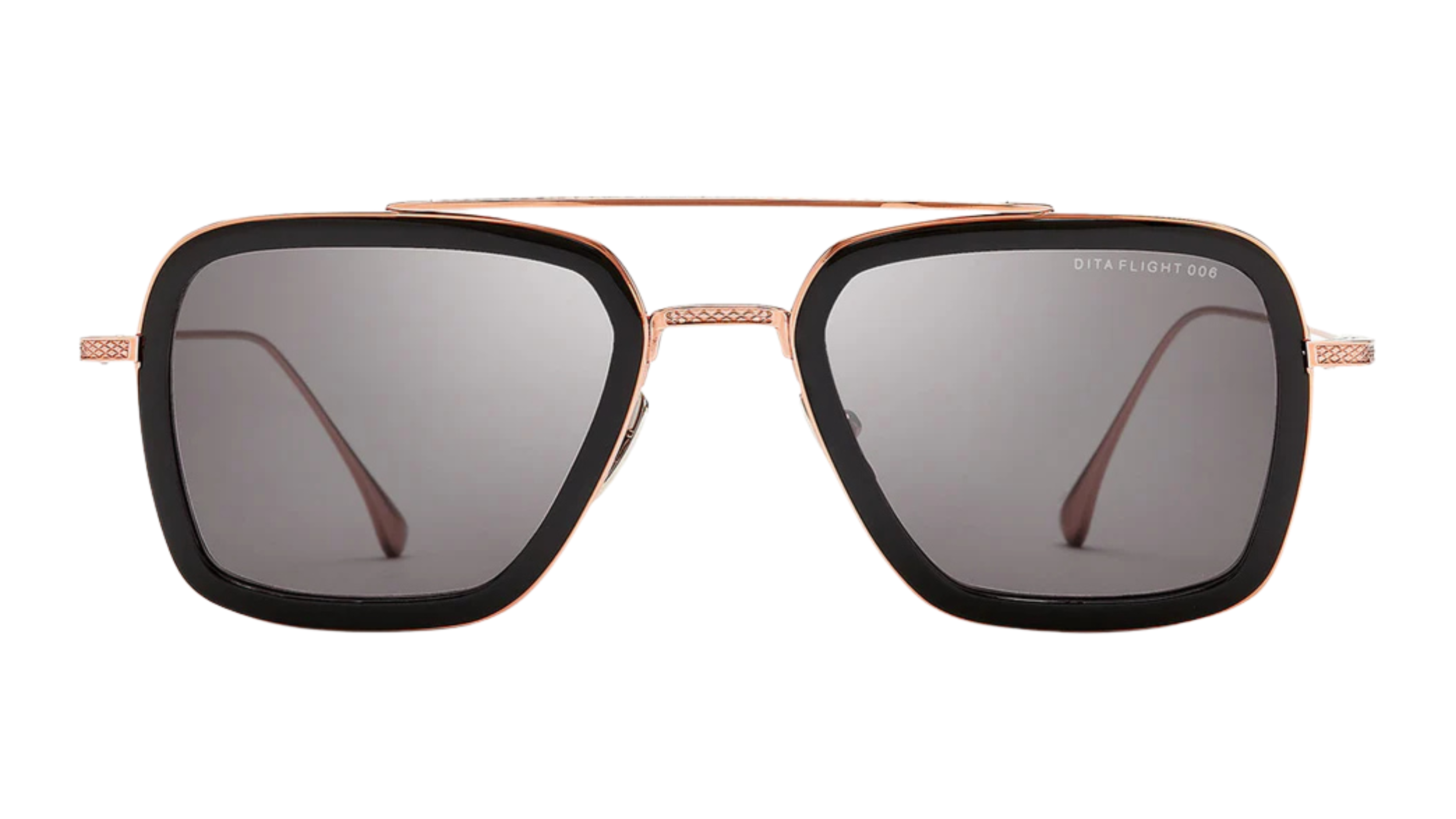 Dita Flight 006 Black Rose Gold Sunglasses