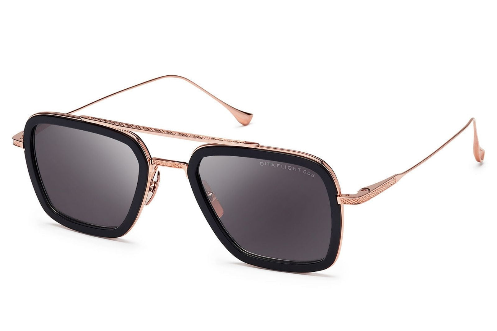 Dita Flight 006 Black Rose Gold Sunglasses