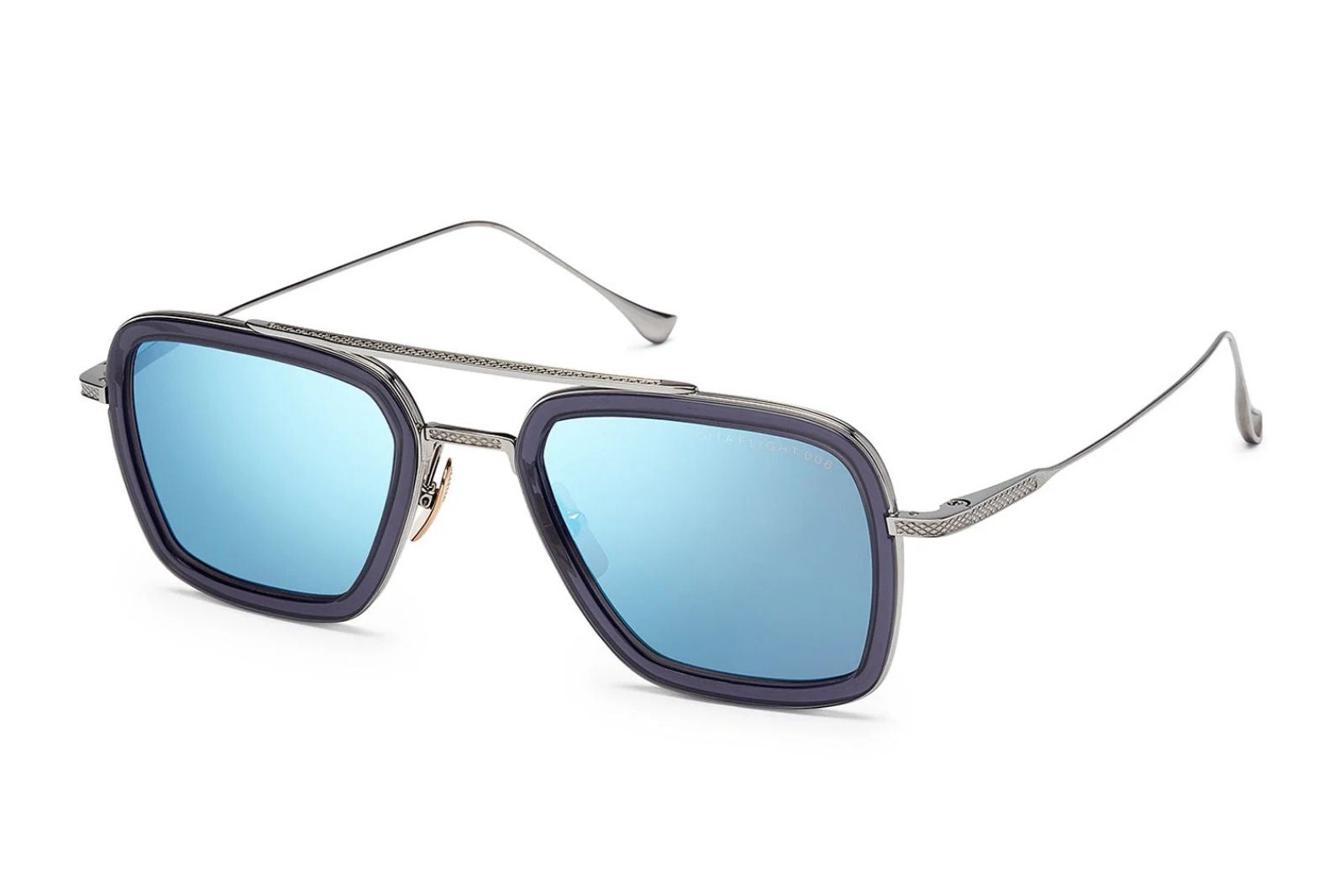 Dita Flight 006 - Smoke Grey Crystal - Black Palladium Sunglasses