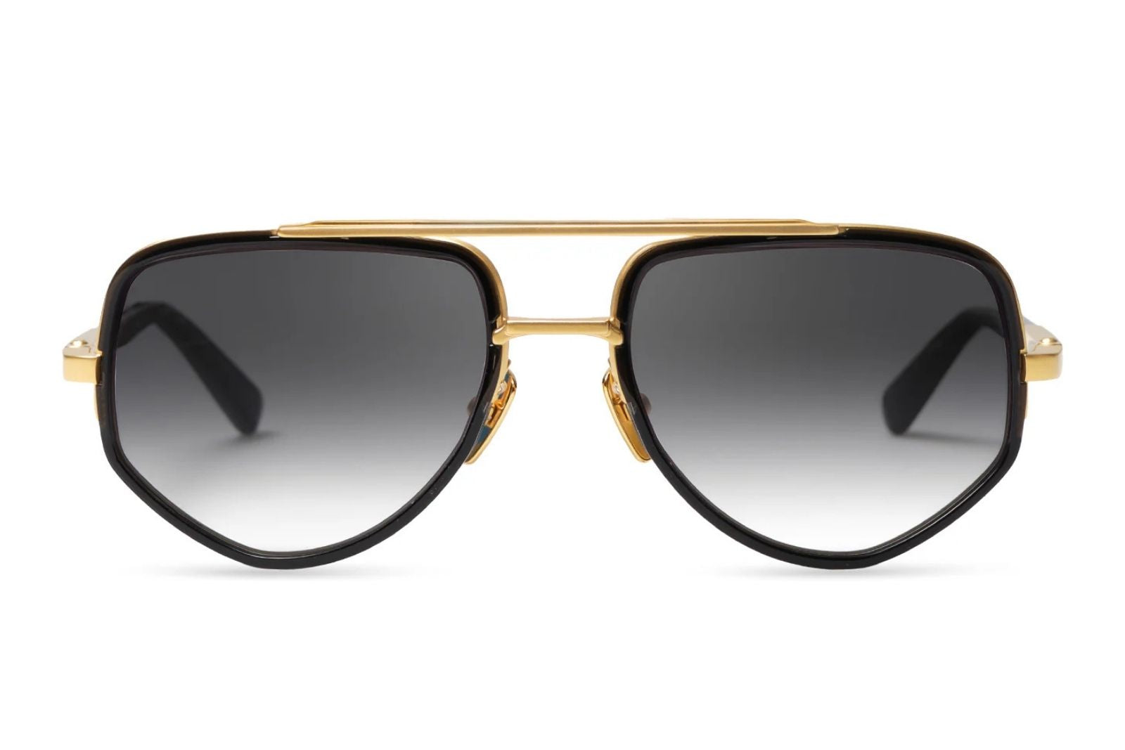 Dita Mach X in  Black Glass - Matte Yellow Gold Sunglasses