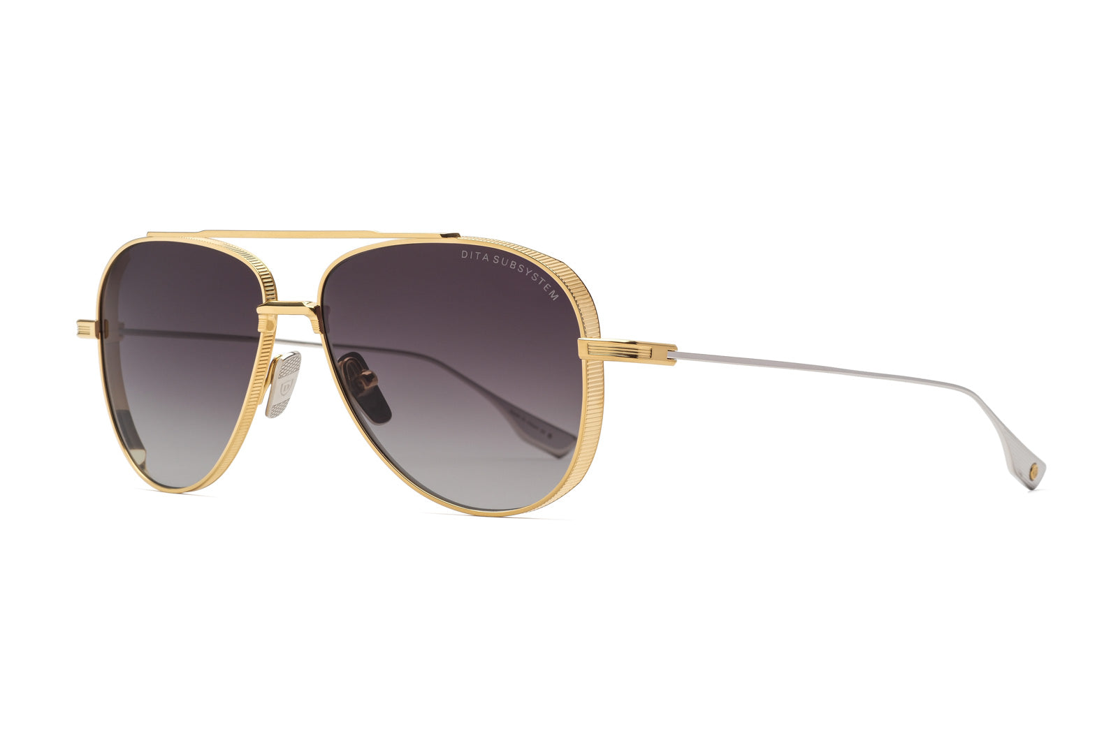 Dita subsystem yellow gold sunglasses