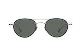 Eyevan 191 Silver Green Sunglasses