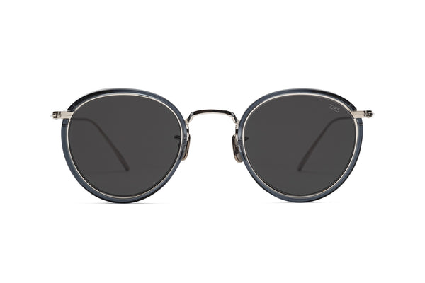 Eyevan 717E 213800 Silver Blue Sunglasses