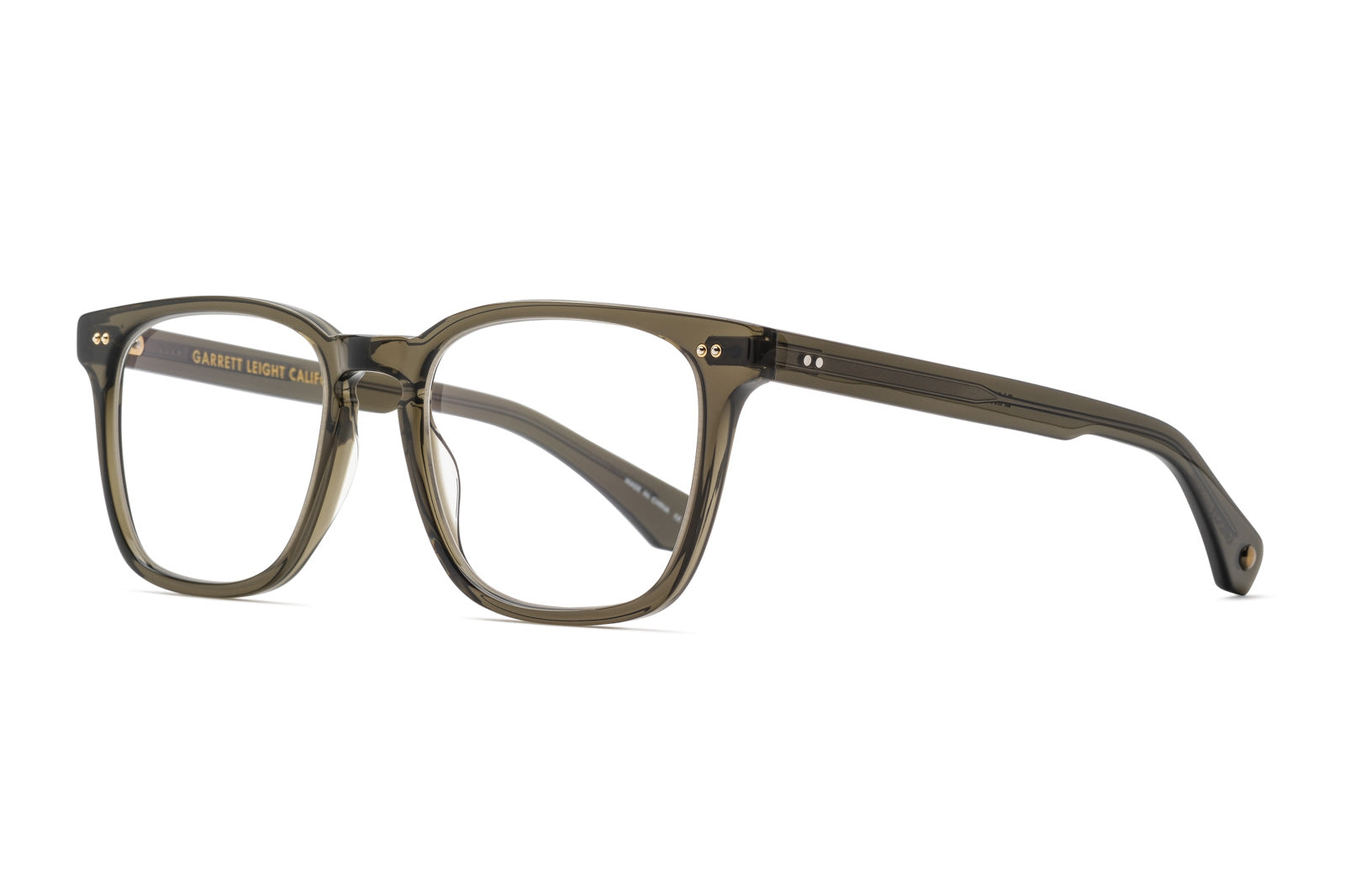 Garrett Leight earvin bio deep olive eyeglasses