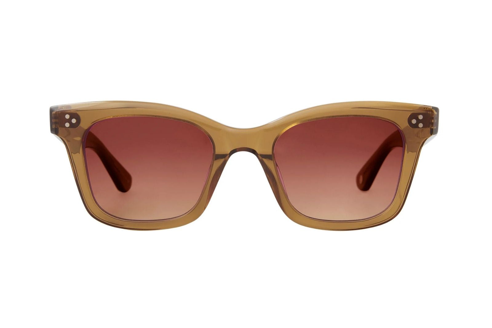 Garrett Leight Thompson Caramel Amaretto Sunglasses