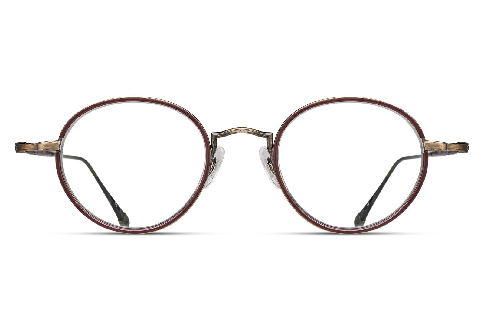 Garrett Leight Wilson Demi Blonde Brushed Gold Eyeglasses