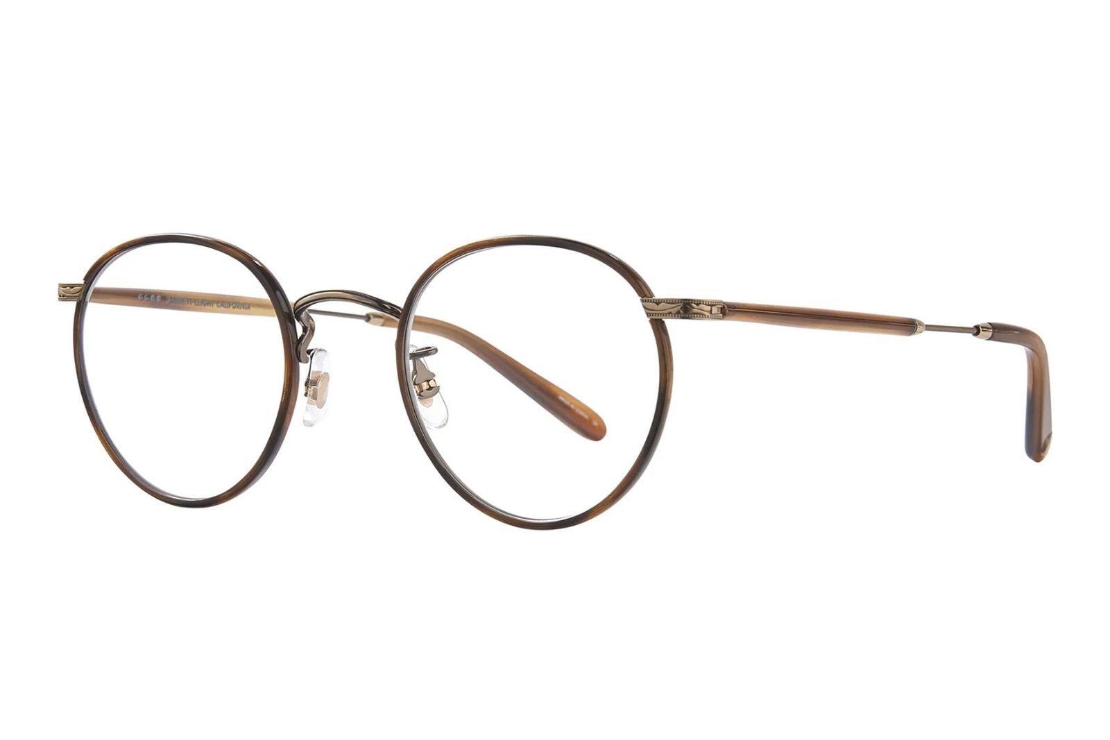 Garrett Leight Wilson Demi Blonde Brushed Gold Eyeglasses