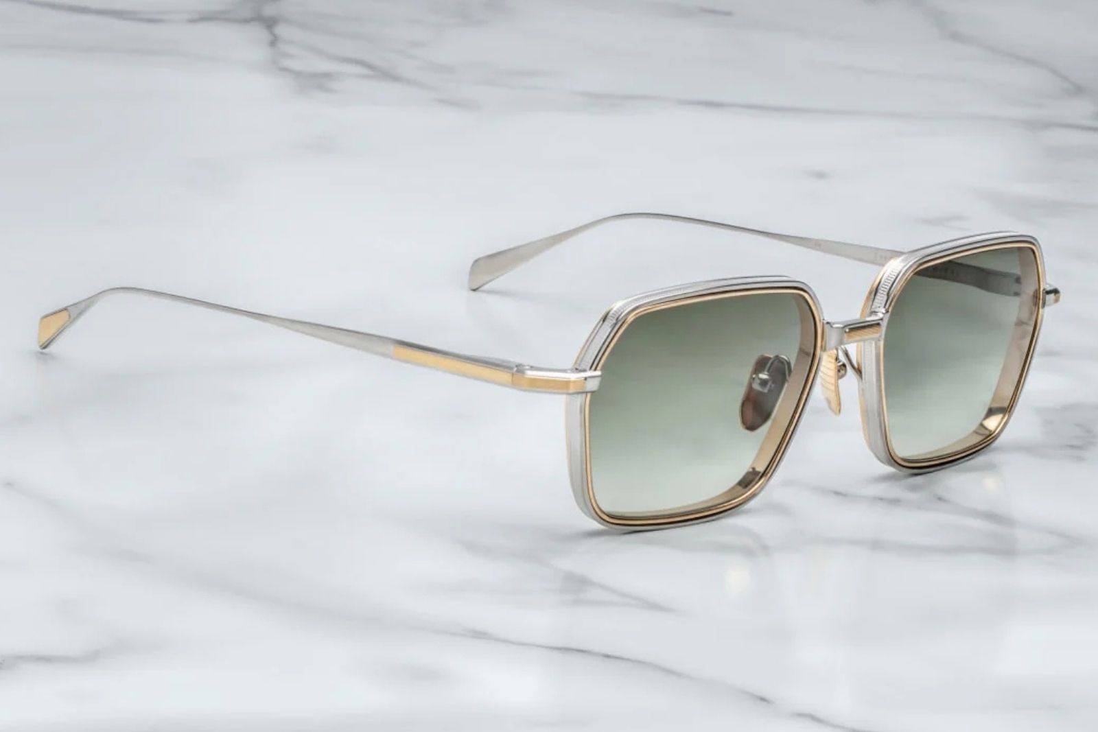 Jacques Marie Mage Admiral Sunglasses in Silver