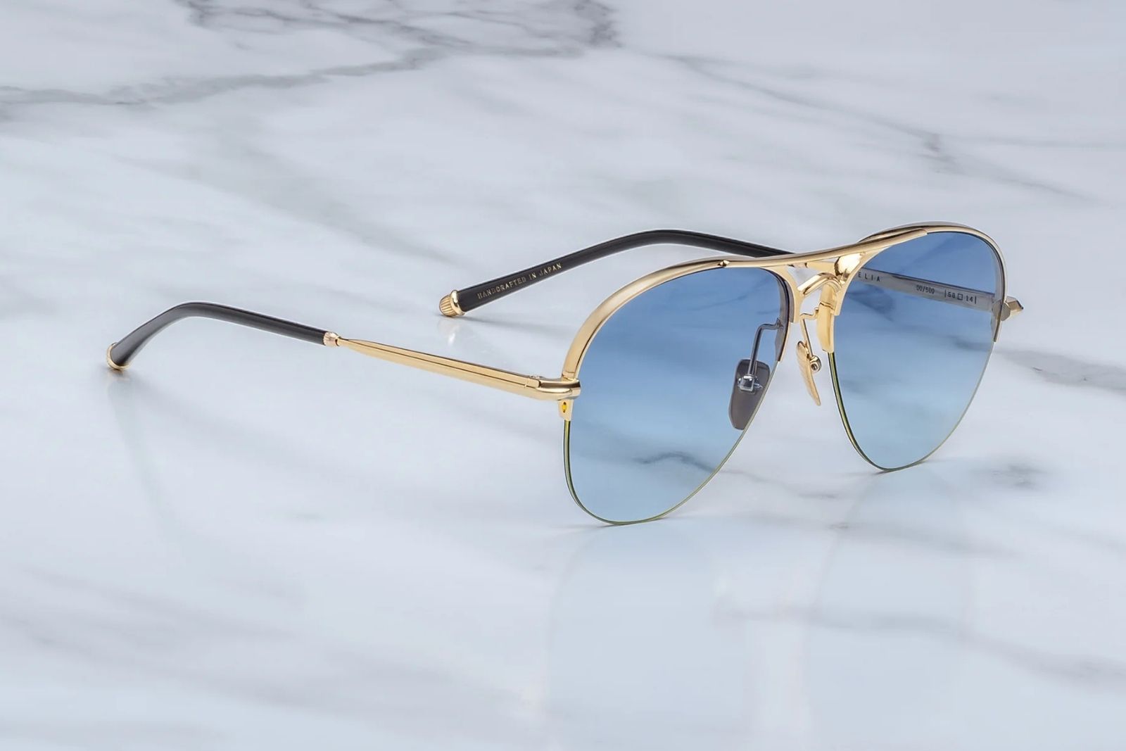 Jacques Marie Mage Amelia Gold Sunglasses