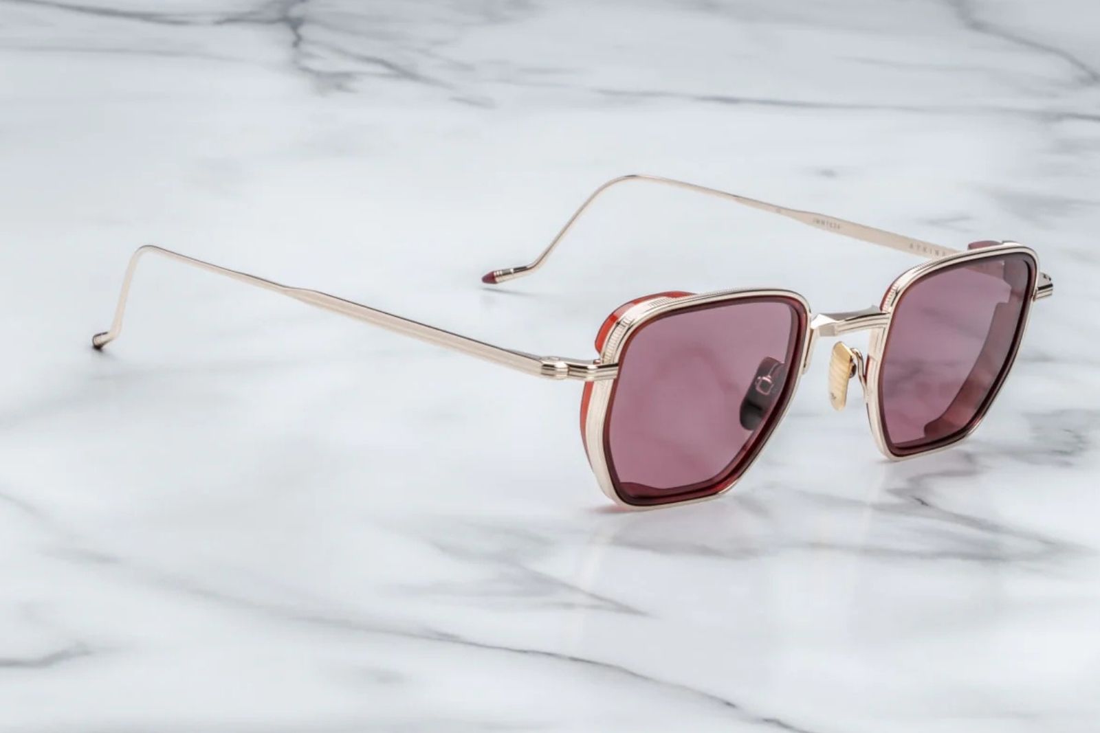 Jacques Marie Mage Atkins Sunglasses in Burgundy