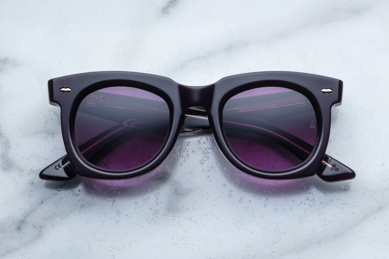 Jacques Marie Mage Ava Sunglasses in Aubergine