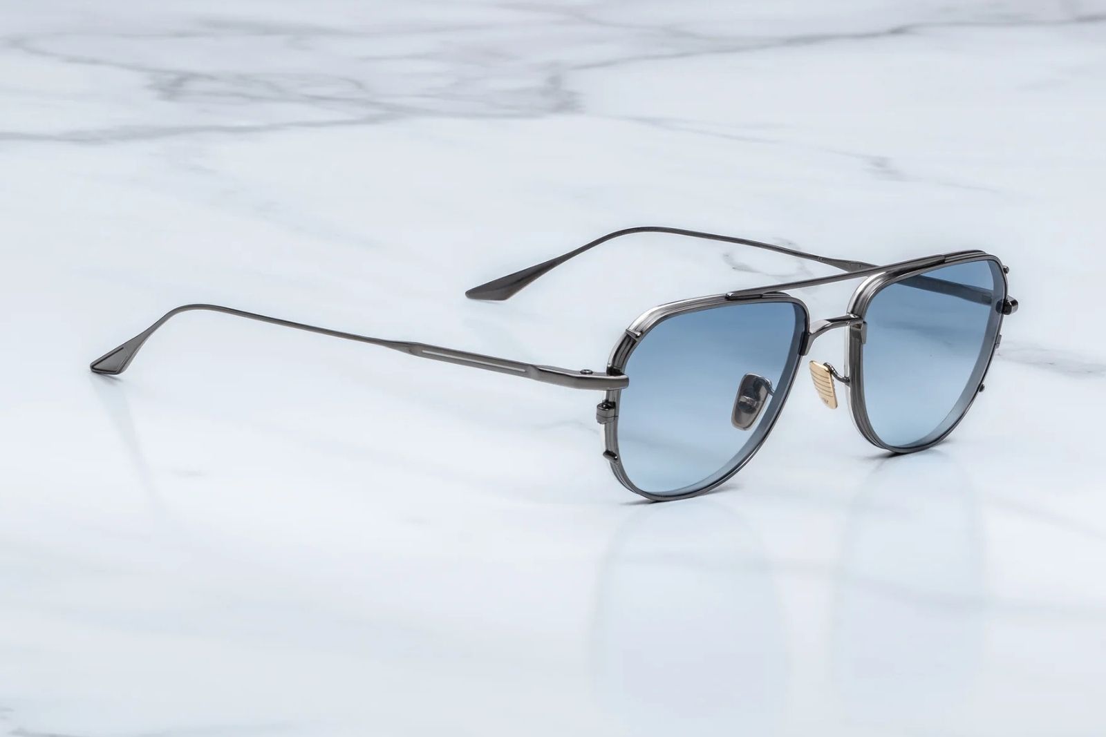 Jacques Marie Mage | Cendrars in Antique Silver Sunglasses