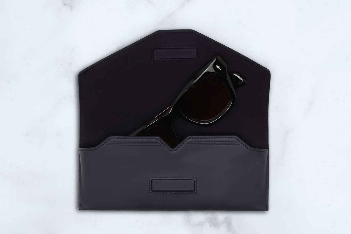 Jacques Marie Mage Circa Envelope Case - Navy