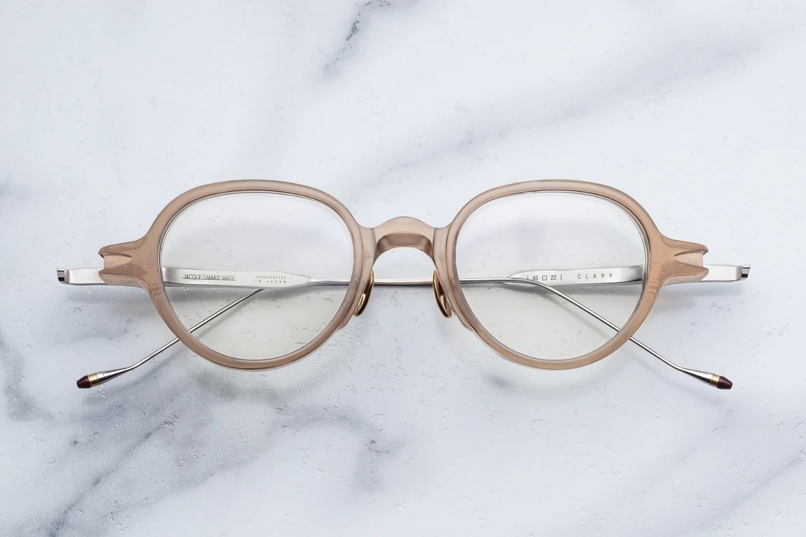 Jacques Marie Mage Clark VU Eyeglasses - Sand