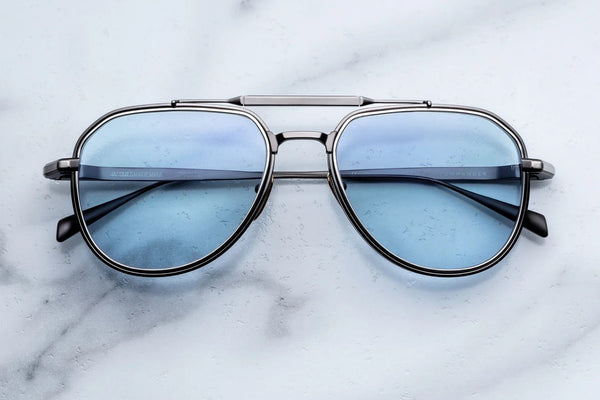 Jacques Marie Mage | Commander in Antique Silver Sunglasses