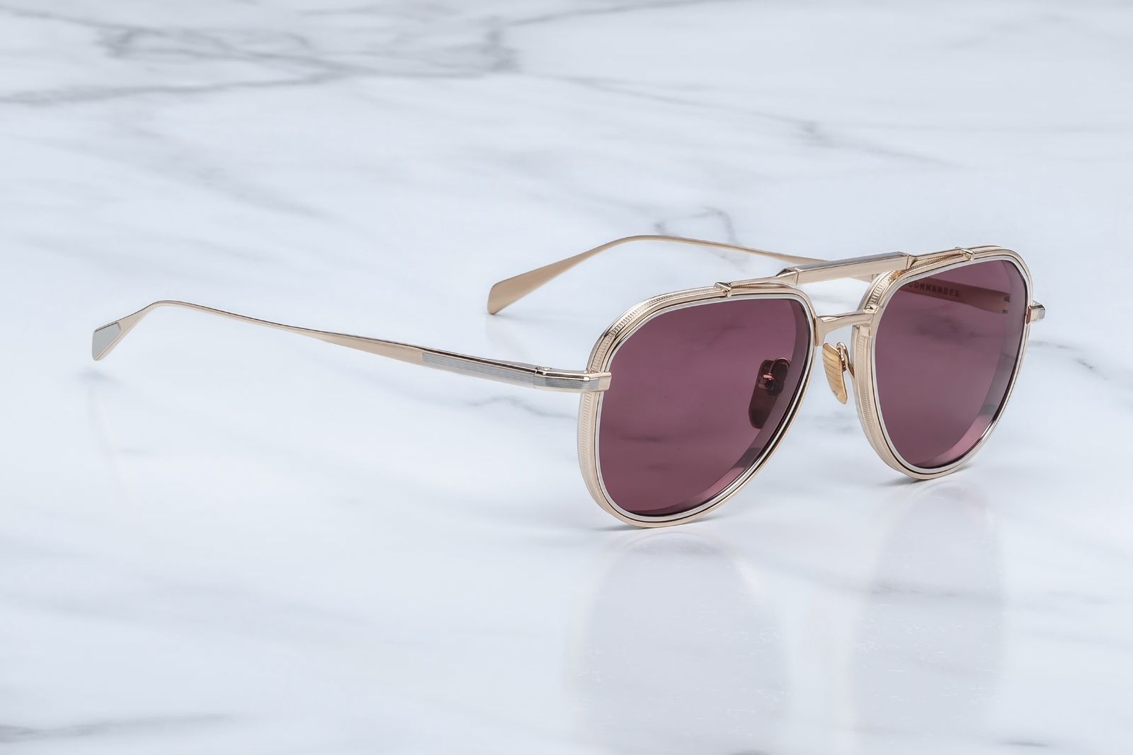 Jacques Marie Mage Commander - Champagne Sunglasses