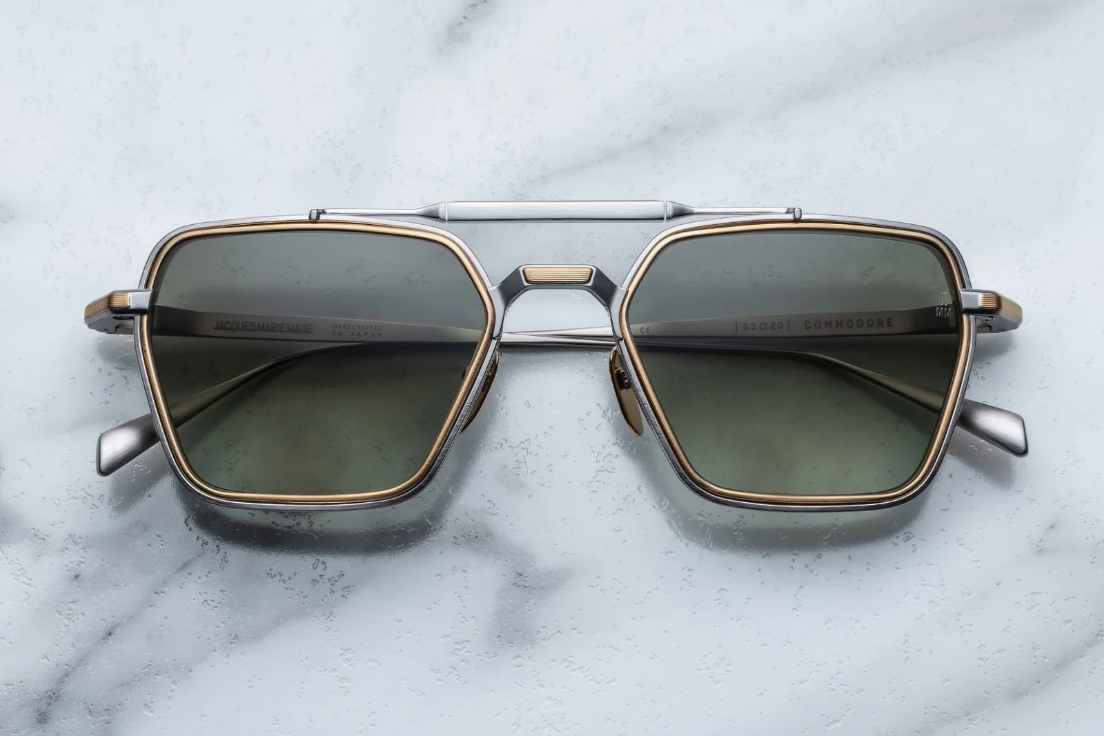 Jacques Marie Mage Commodore Silver Sunglasses