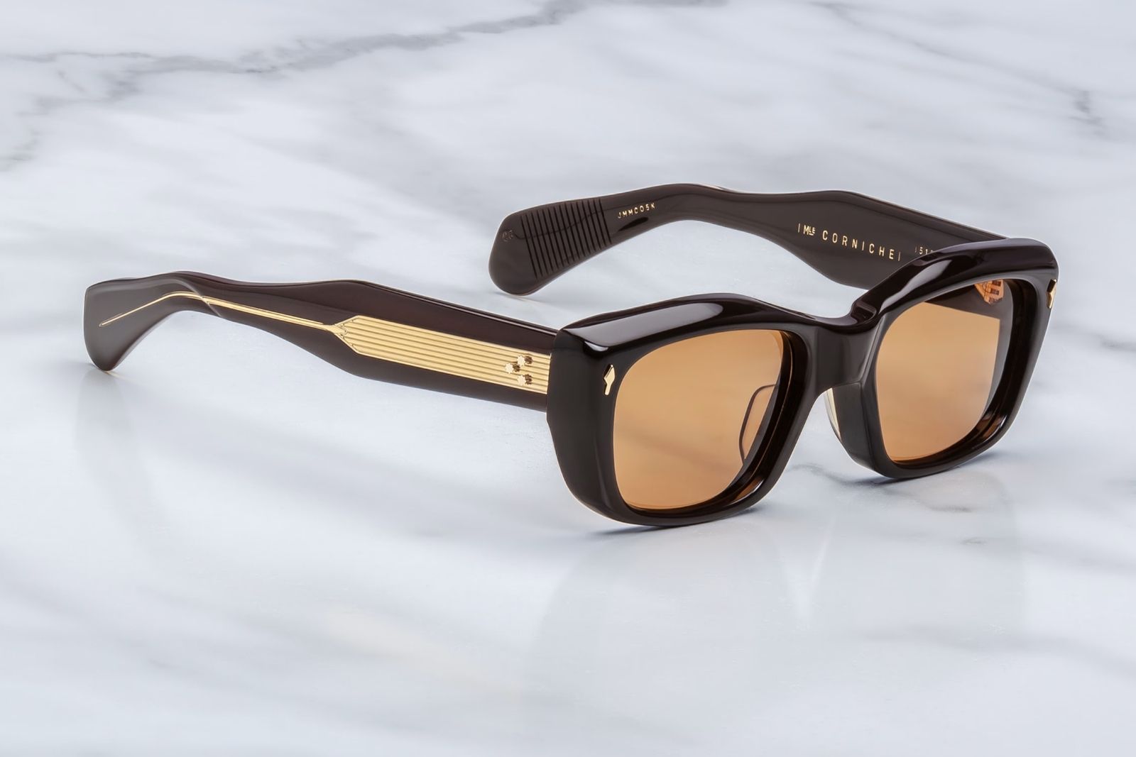 Jacques Marie Mage | Corniche in Walnut Sunglasses - twelvesixtynine
