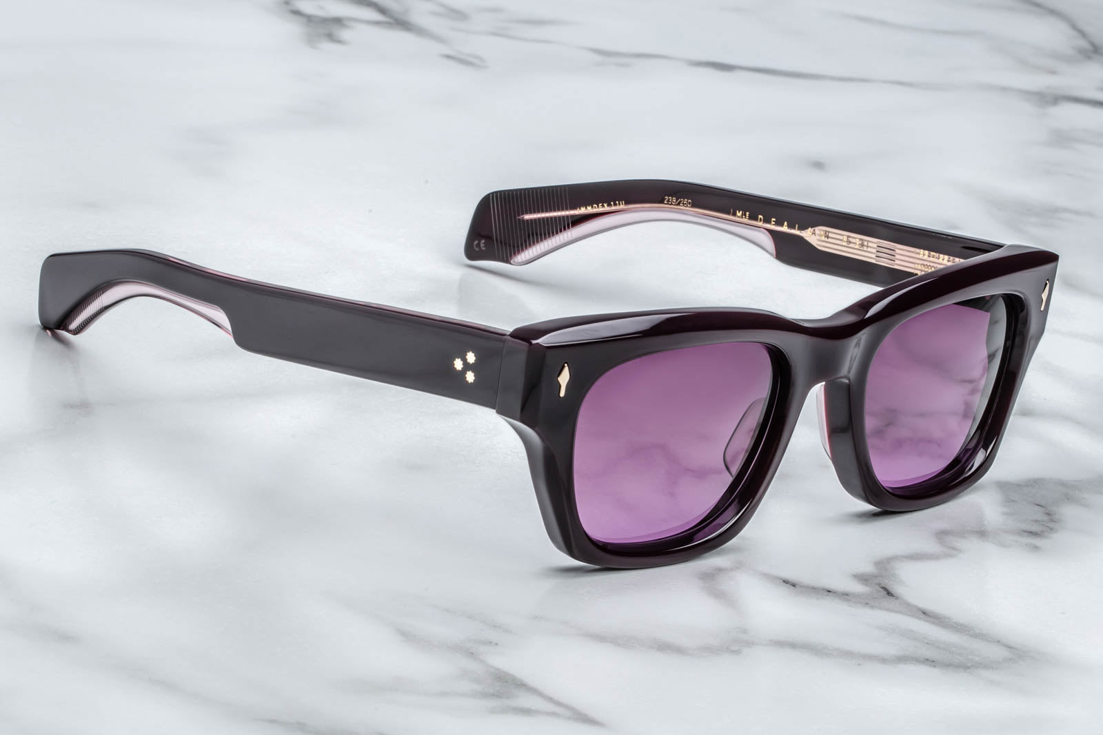 Jacques Marie Mage Dealan 53 Aubergine Sunglasses