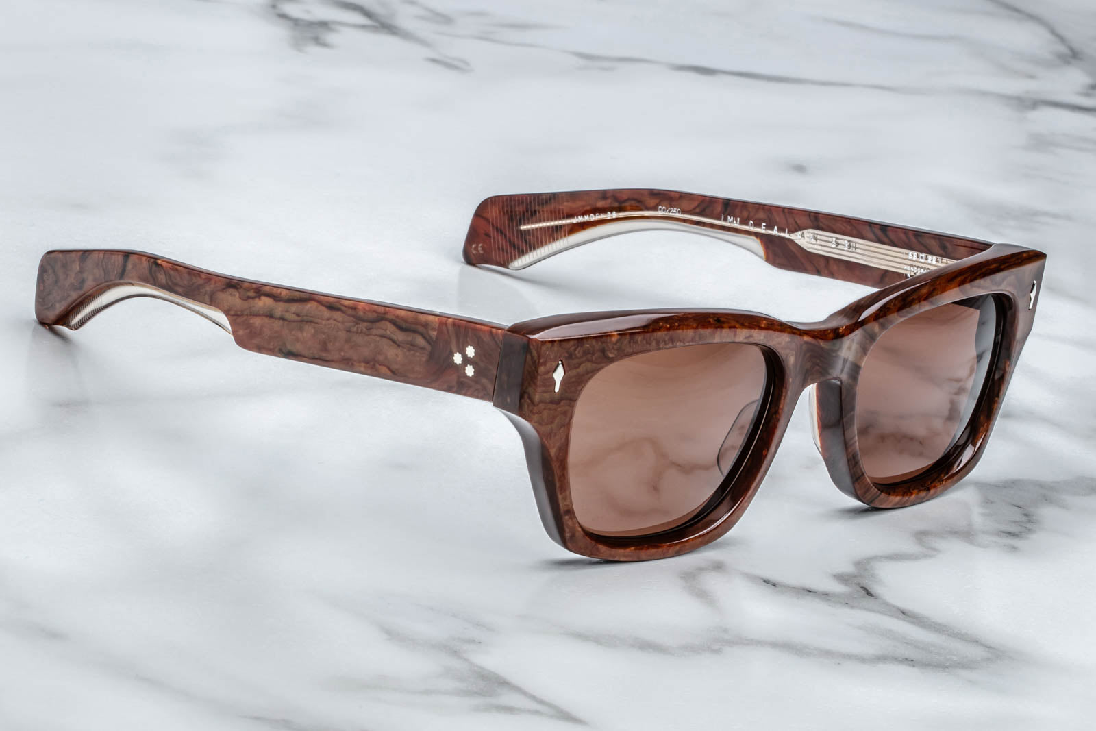 Jacques Marie Mage Dealan 53 Burlwood Sunglasses