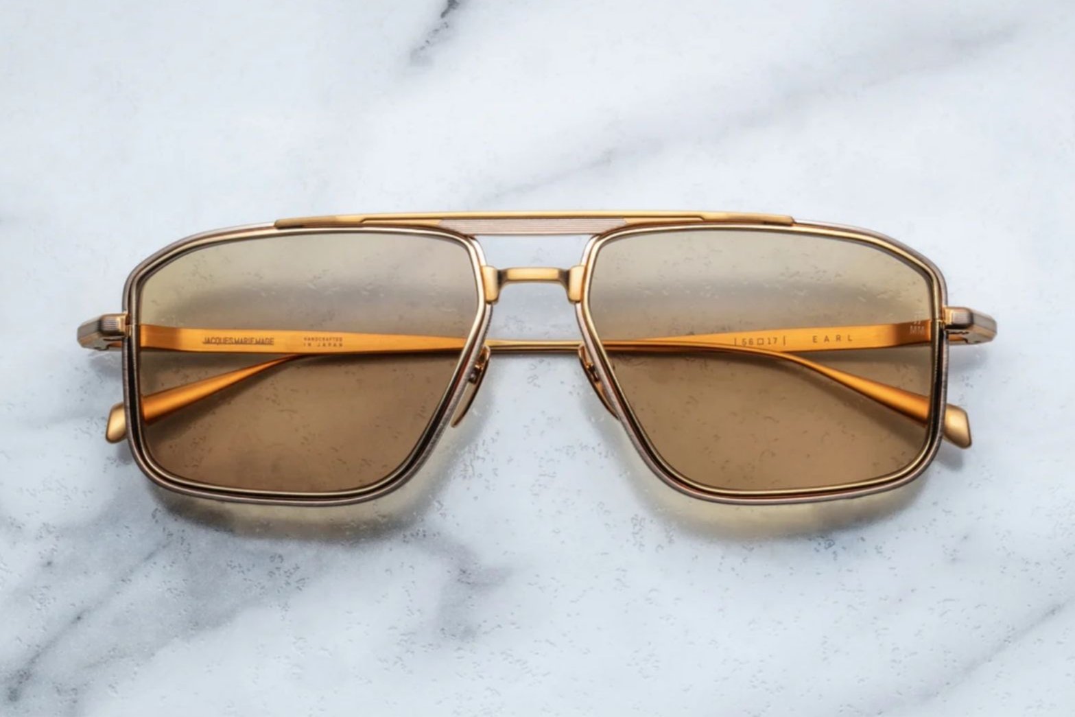 Jacques Marie Mage Earl in Gold Sunglasses