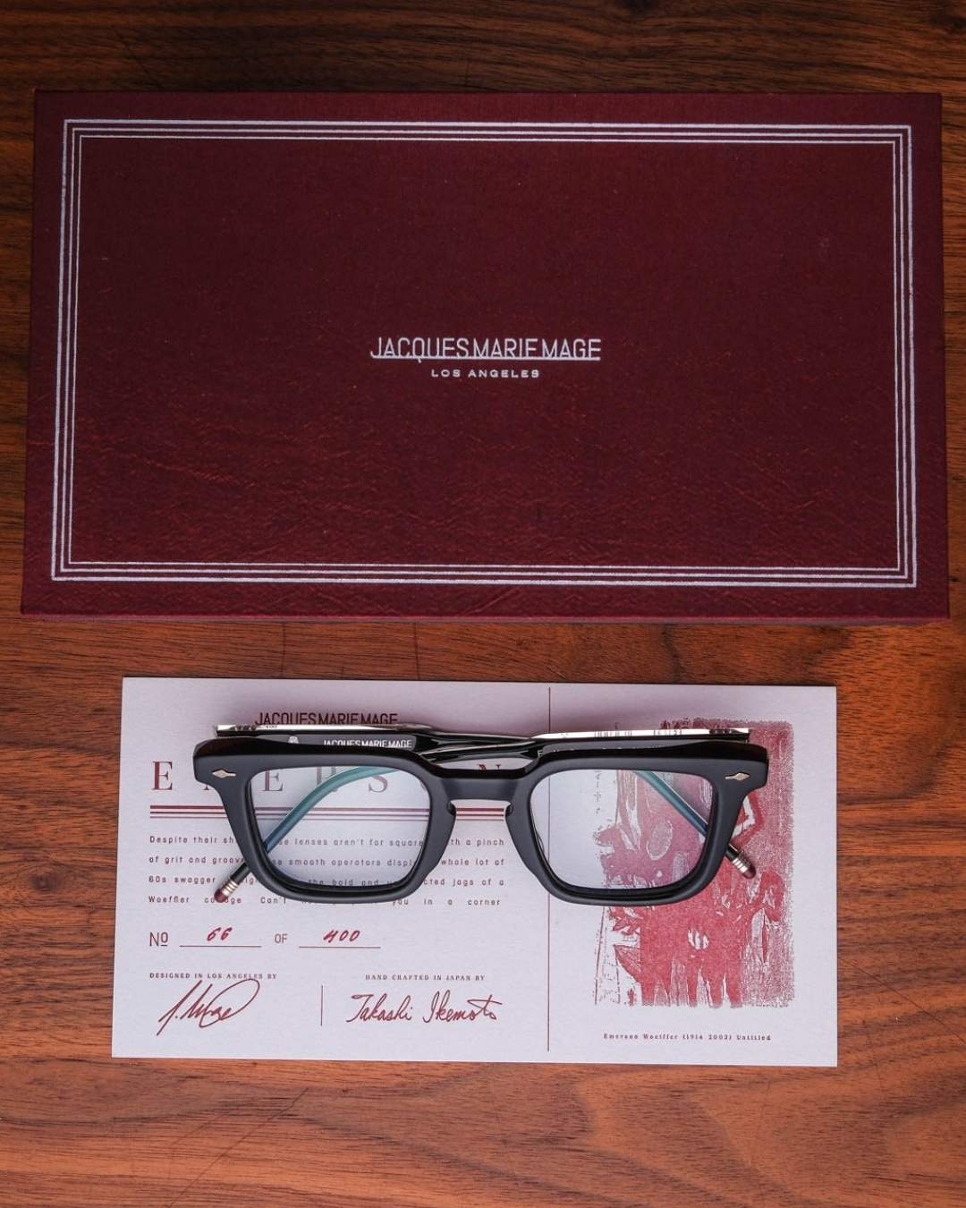 Jacques Marie Mage Emerson Eyeglasses in Cosmos Packaging