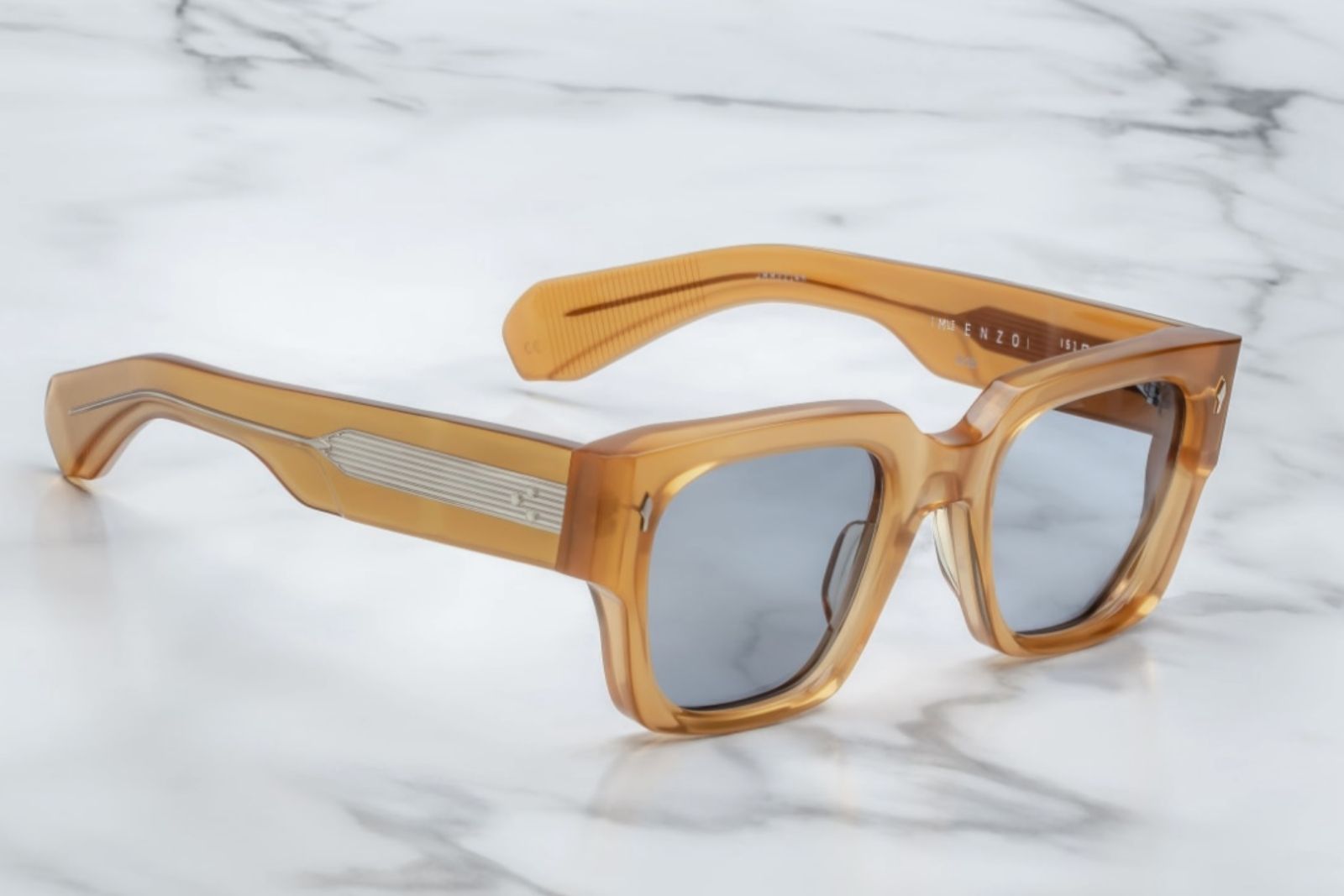 Jacques Marie Mage Enzo in Saffron Sunglasses