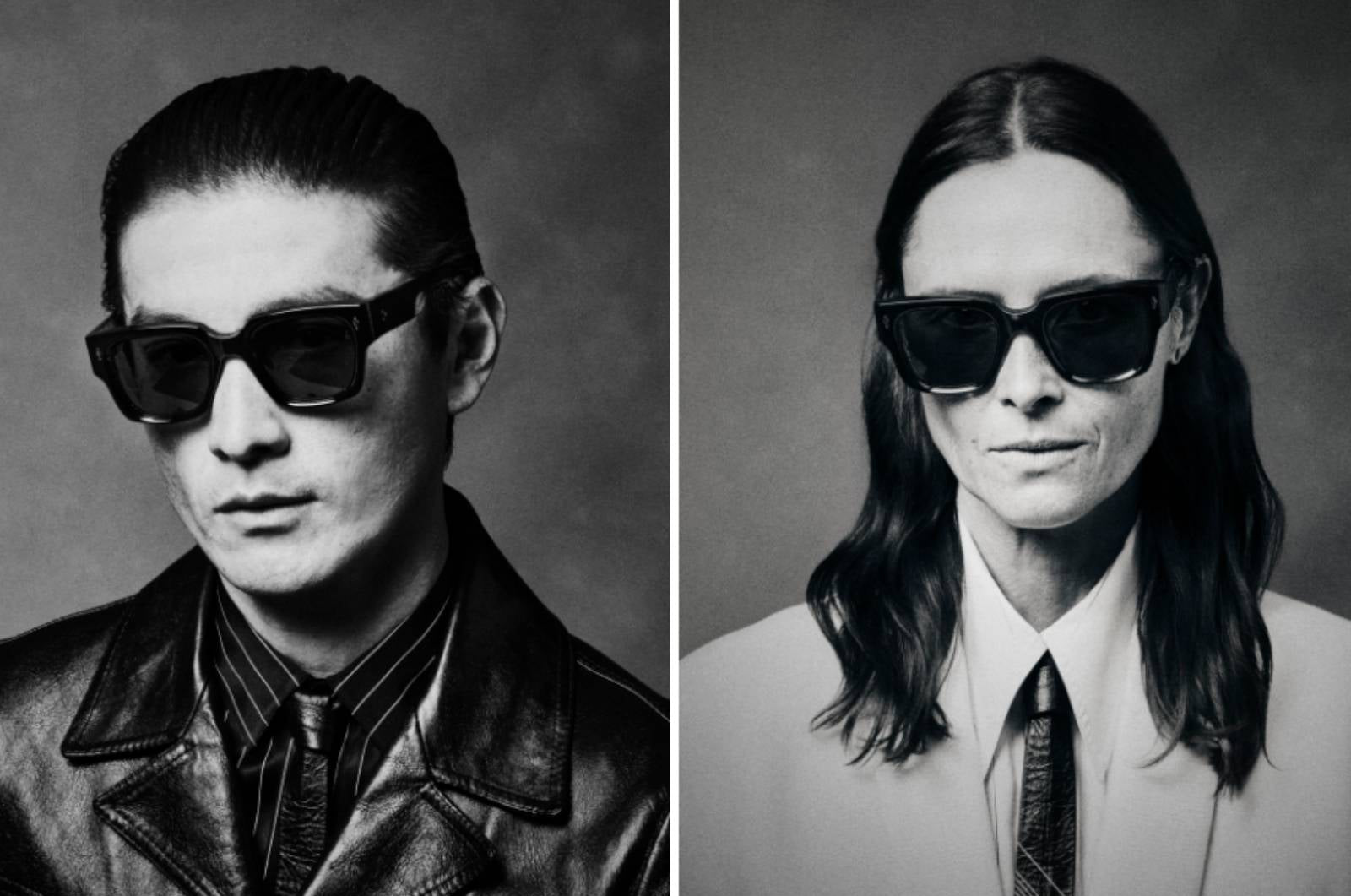 Jacques Marie Mage Enzo Sunglasses on Model