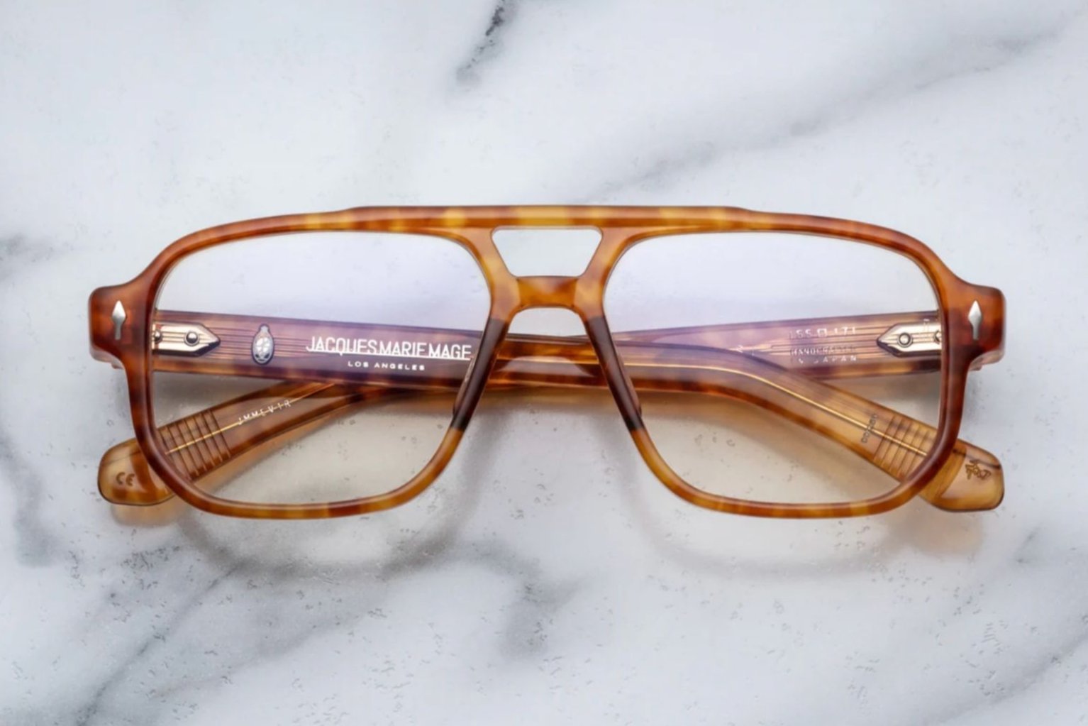 Jacques Marie Mage Evans Camel Eyeglasses