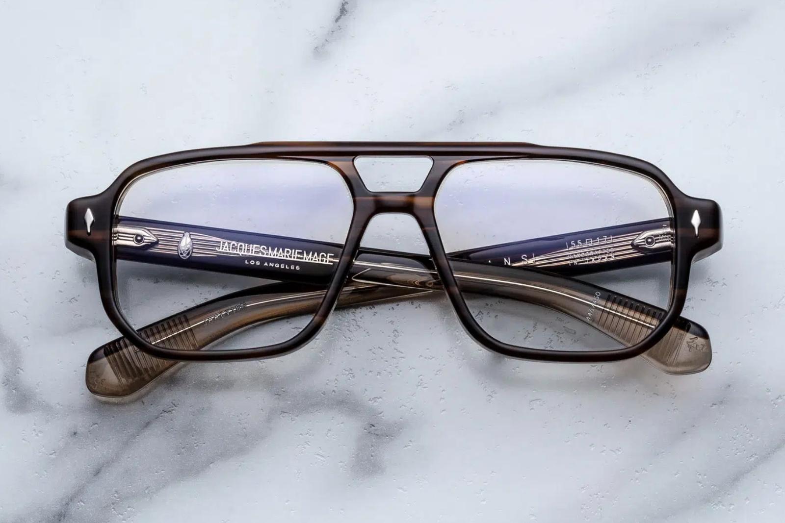 Jacques Marie Mage Evans Eyeglasses - Hazel