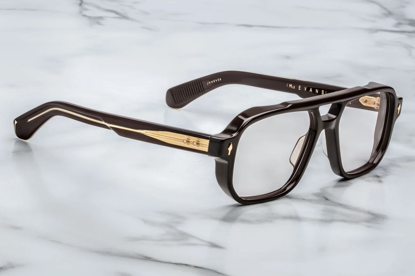 Jacques Marie Mage Evans Eyeglasses in Walnut