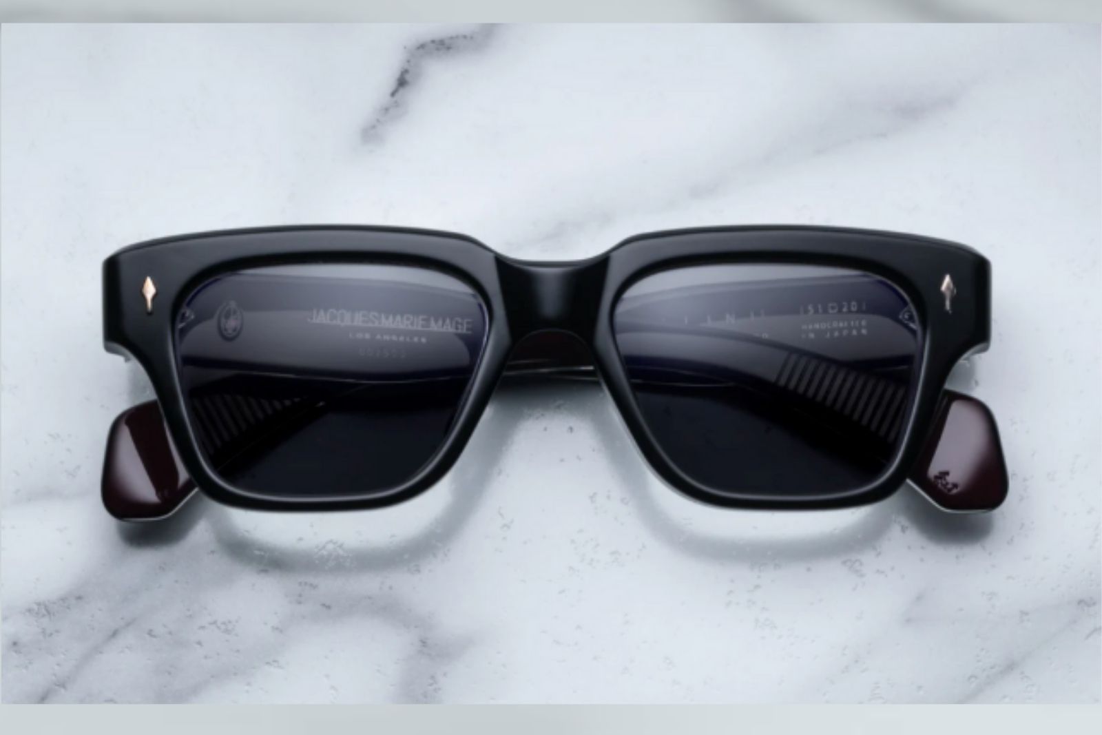 Jacques Marie Mage Fellini Sunglasses in Bloodstone