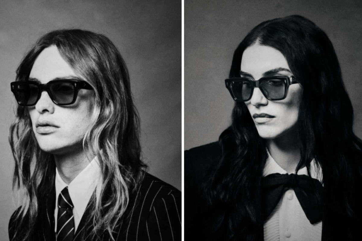 Jacques Marie Mage Fellini Sunglasses on Model