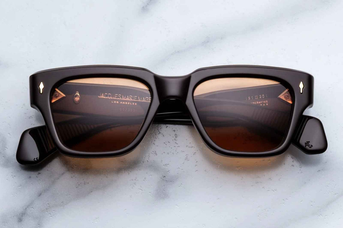 Jacques Marie Mage Fellini - Walnut Sunglasses