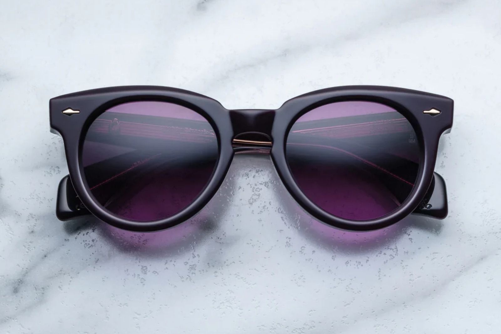 Jacques Marie Mage Fontainebleau 2 Sunglasses in Aubergine