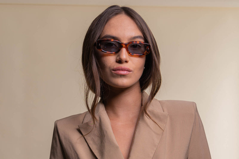 Jacques Marie Mage Hulya Leopard Sunglasses Model