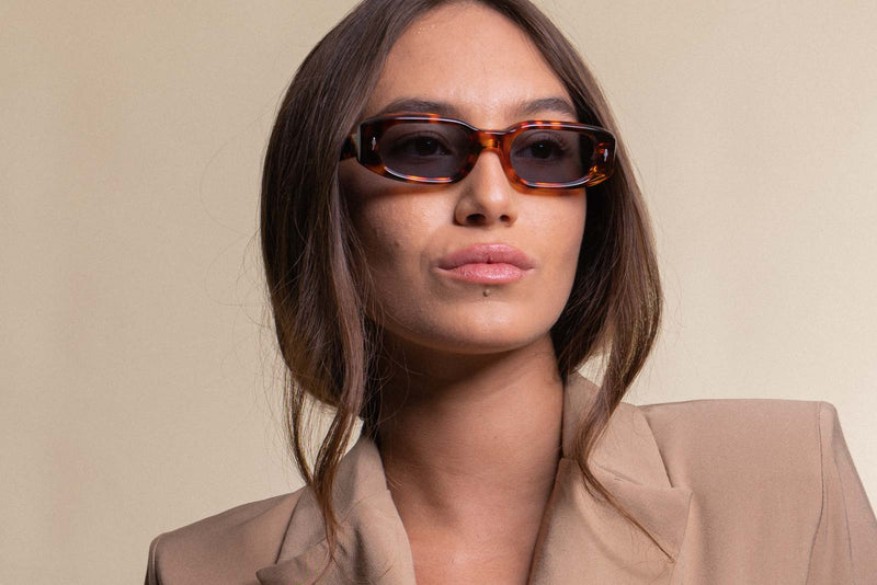 Jacques Marie Mage Hulya Leopard Sunglasses Model
