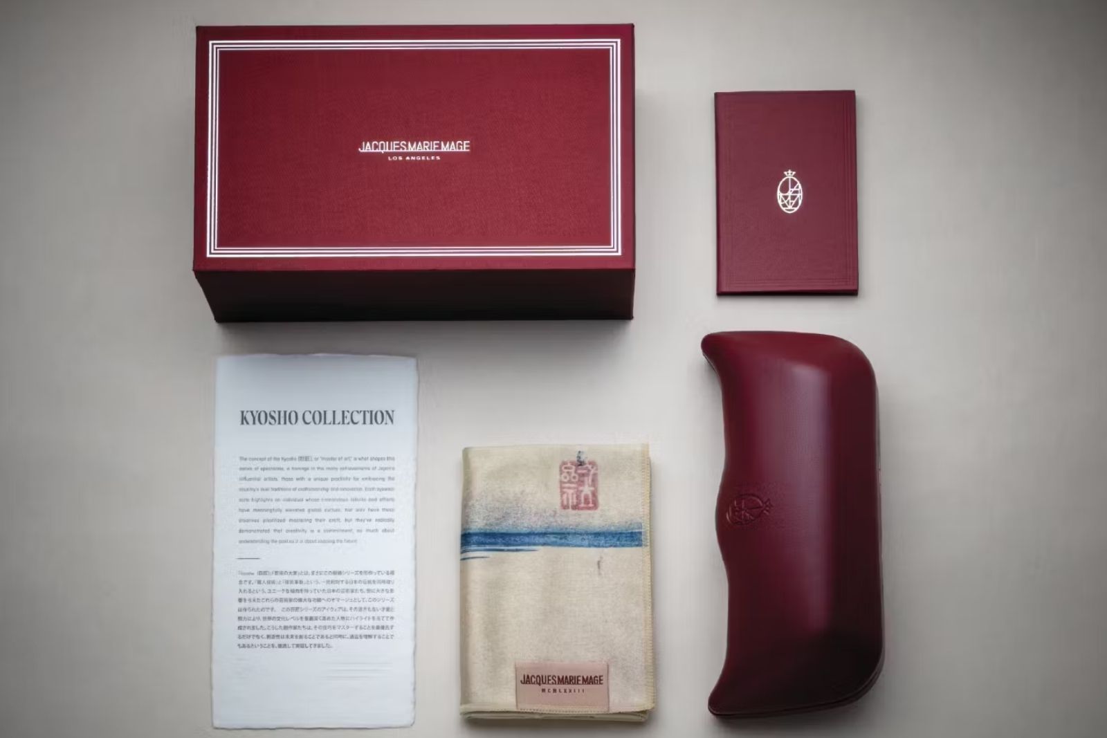 Jacques Marie Mage Ichikawa Eyeglasses - Smoke Fade Packaging