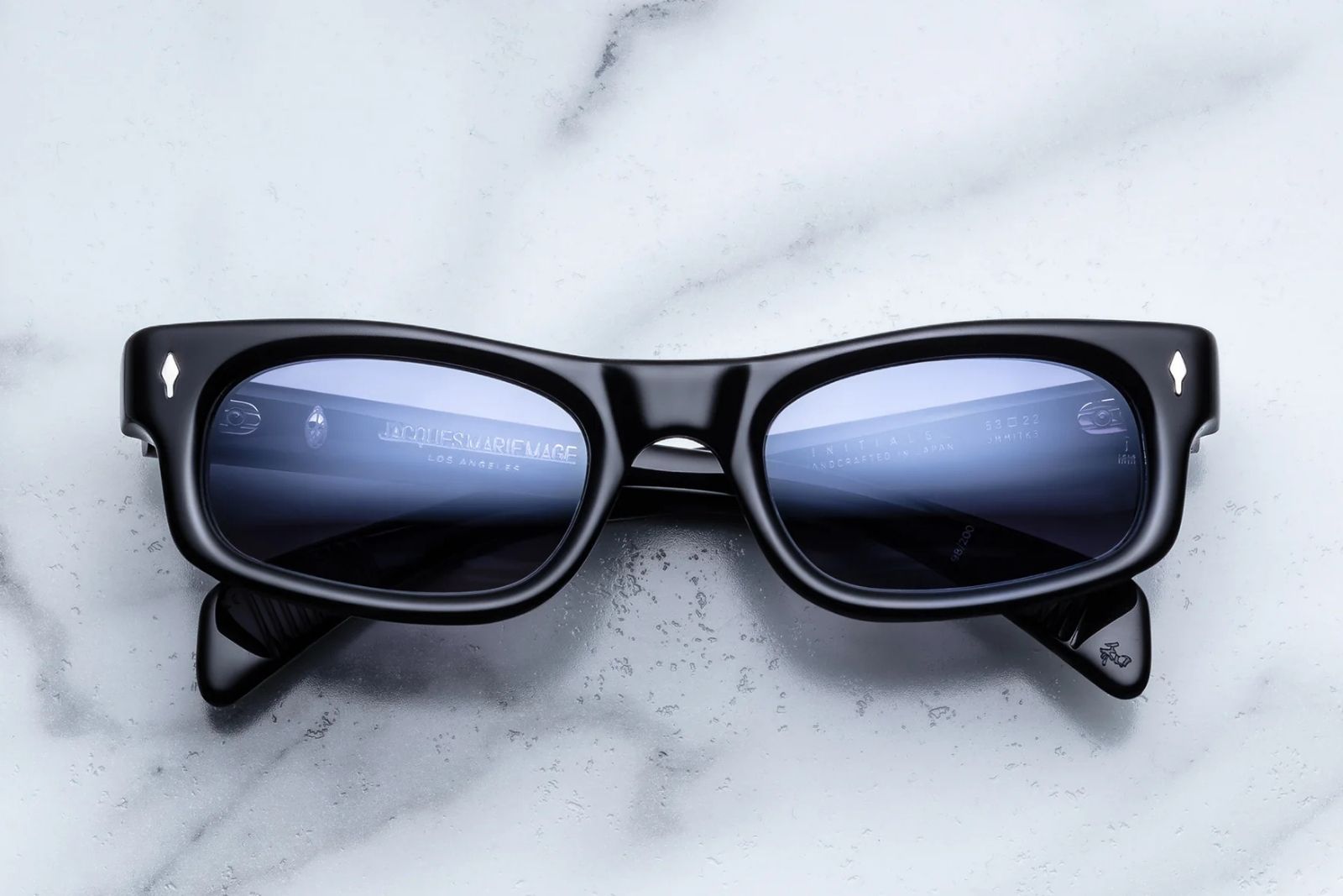 Jacques Marie Mage Initials - Black Mirror Sunglasses