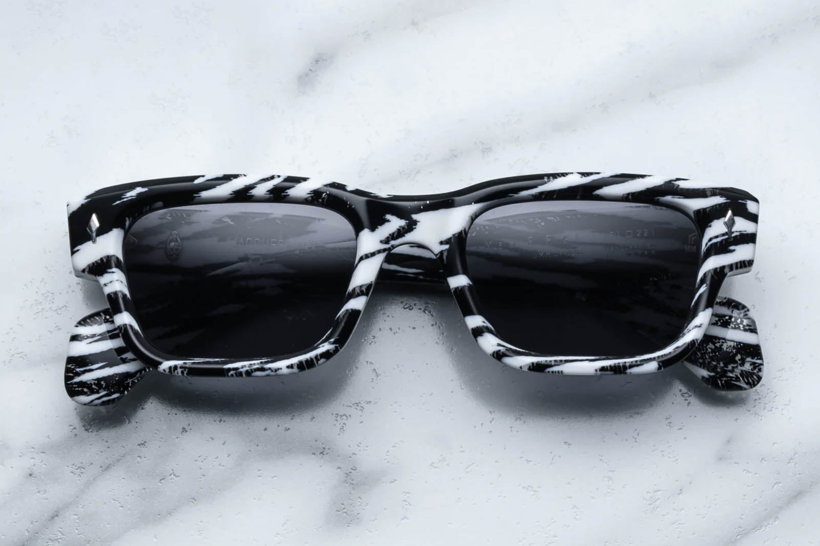 Jacques marie mage jeff zebra sunglasses