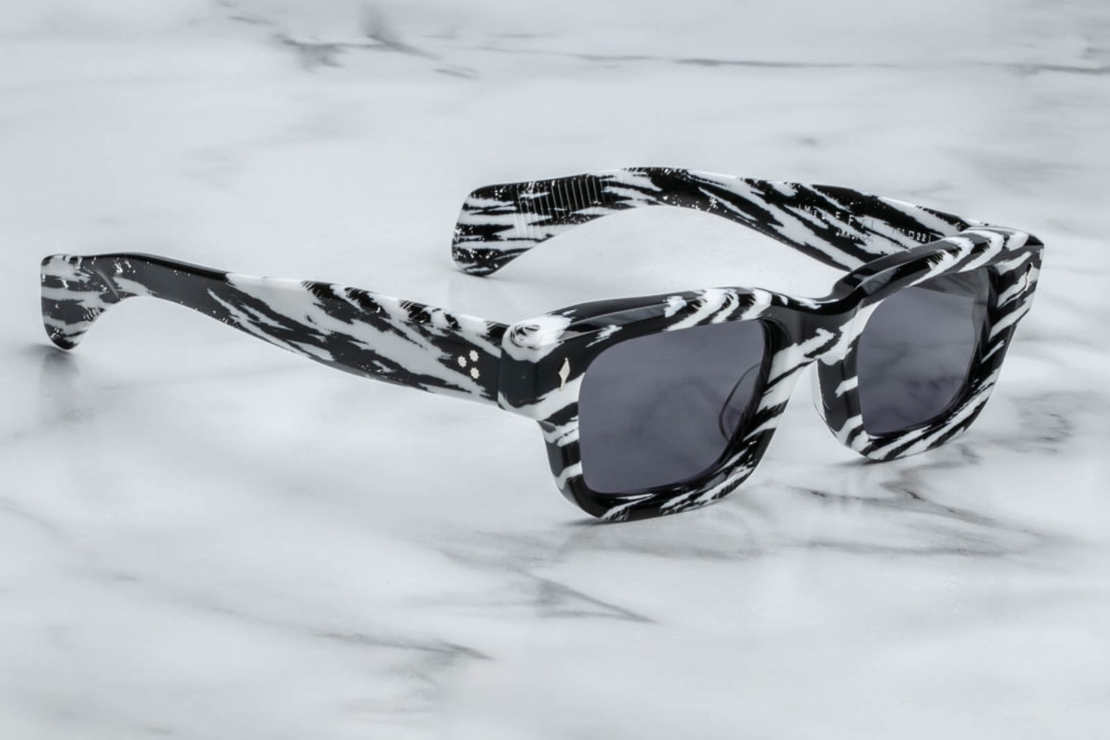 Jacques marie mage jeff zebra sunglasses