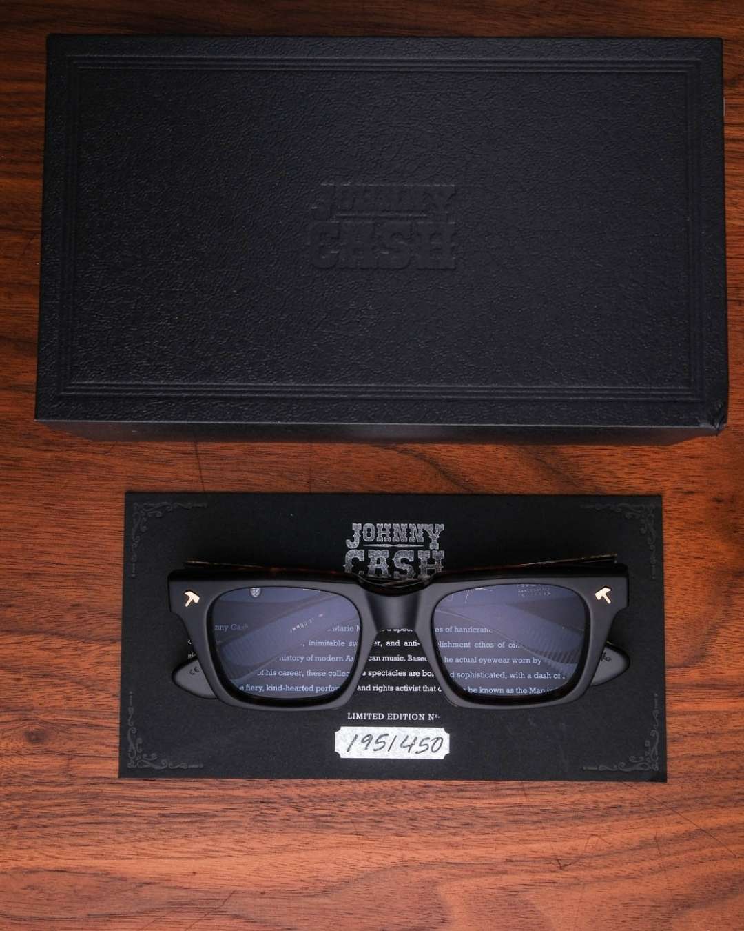 Jacques Marie Mage Johnny Cash Quentin Black Sunglasses Packaging The Vault