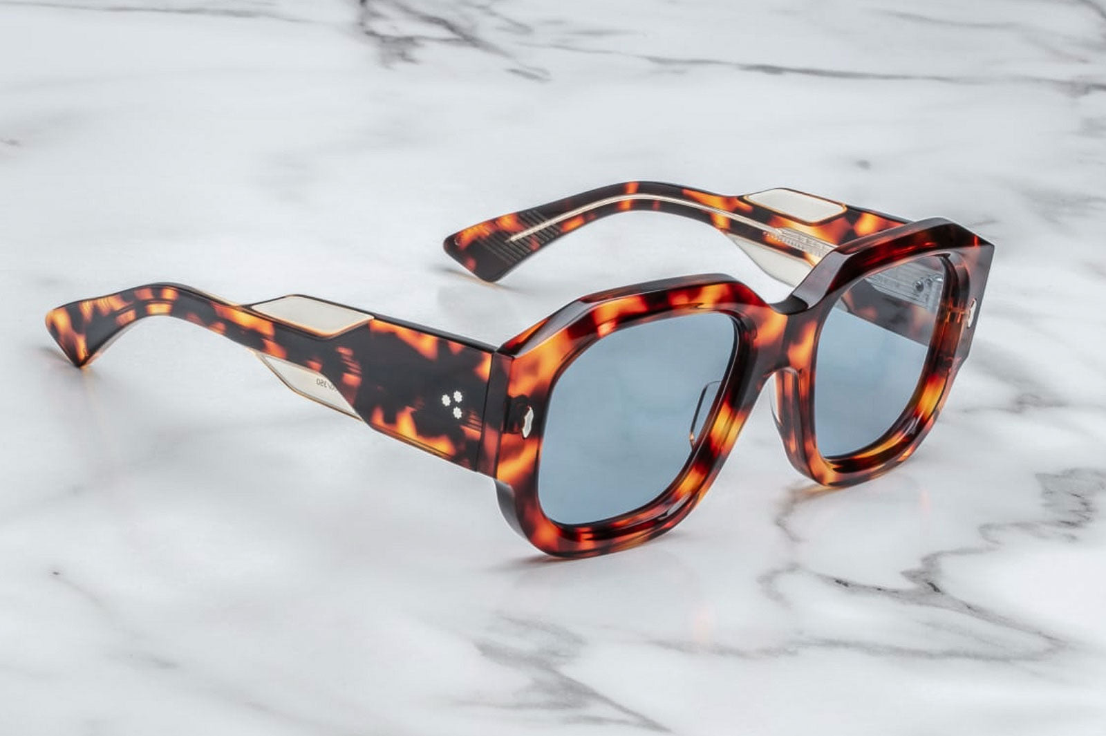 jacques marie mage lacy leopard sunglasses