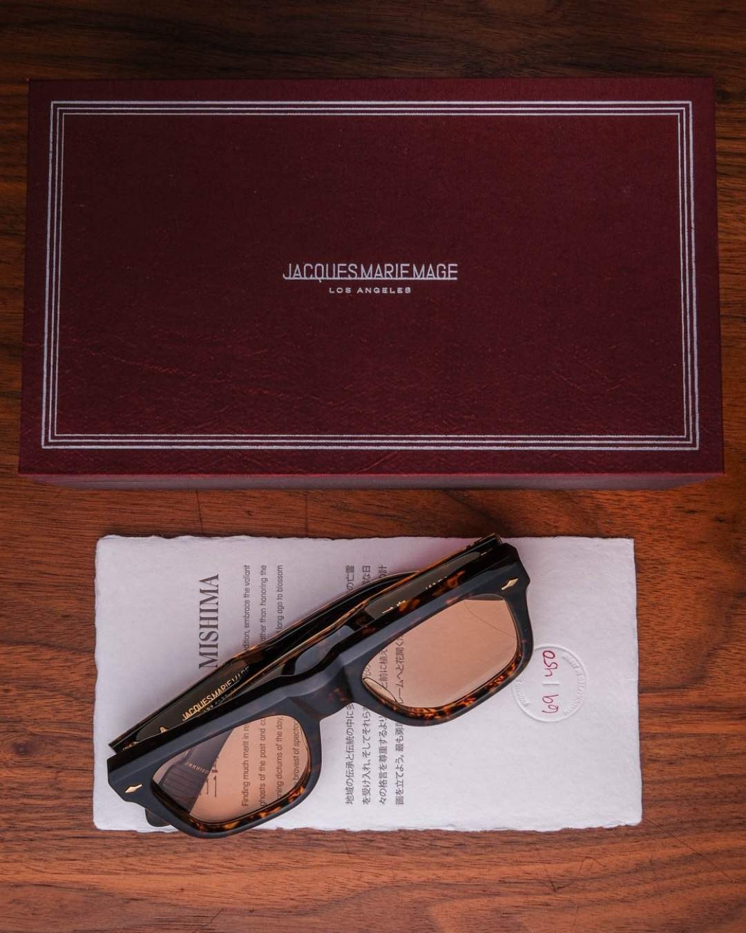 Jacques Marie Mage Mishima Sunglasses in Agar Packaging