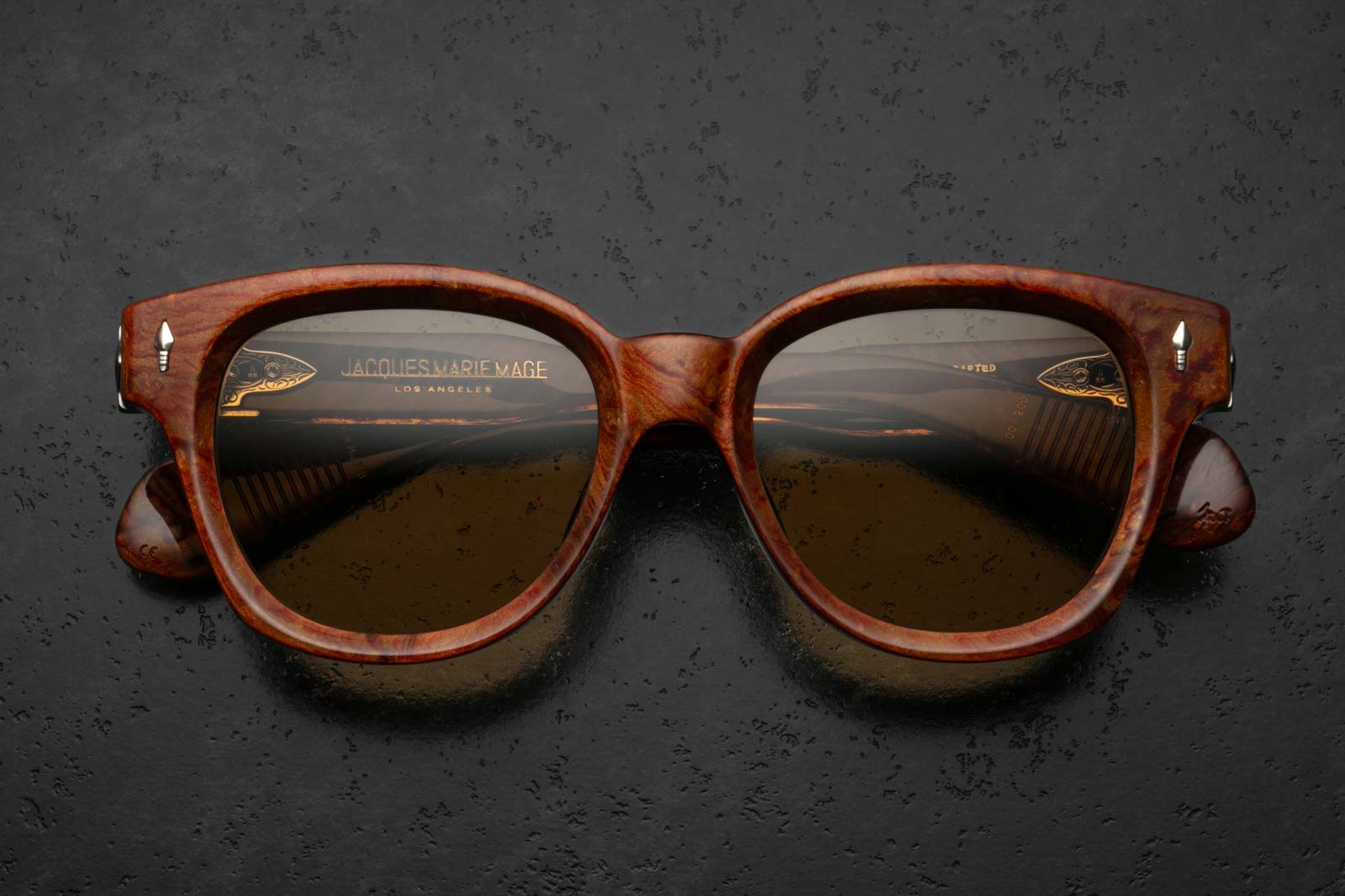 Jacques Marie Mage Mojave Burlwood Sunglasses