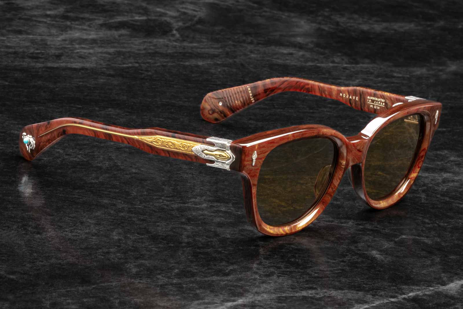 Jacques Marie Mage Mojave Burlwood Sunglasses