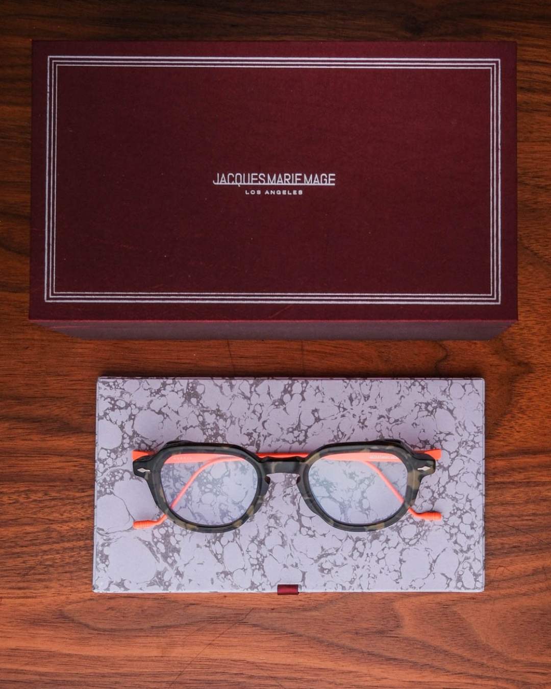 Jacques Marie Mage Morris Eyeglasses in Fatigue Packaging The Vault